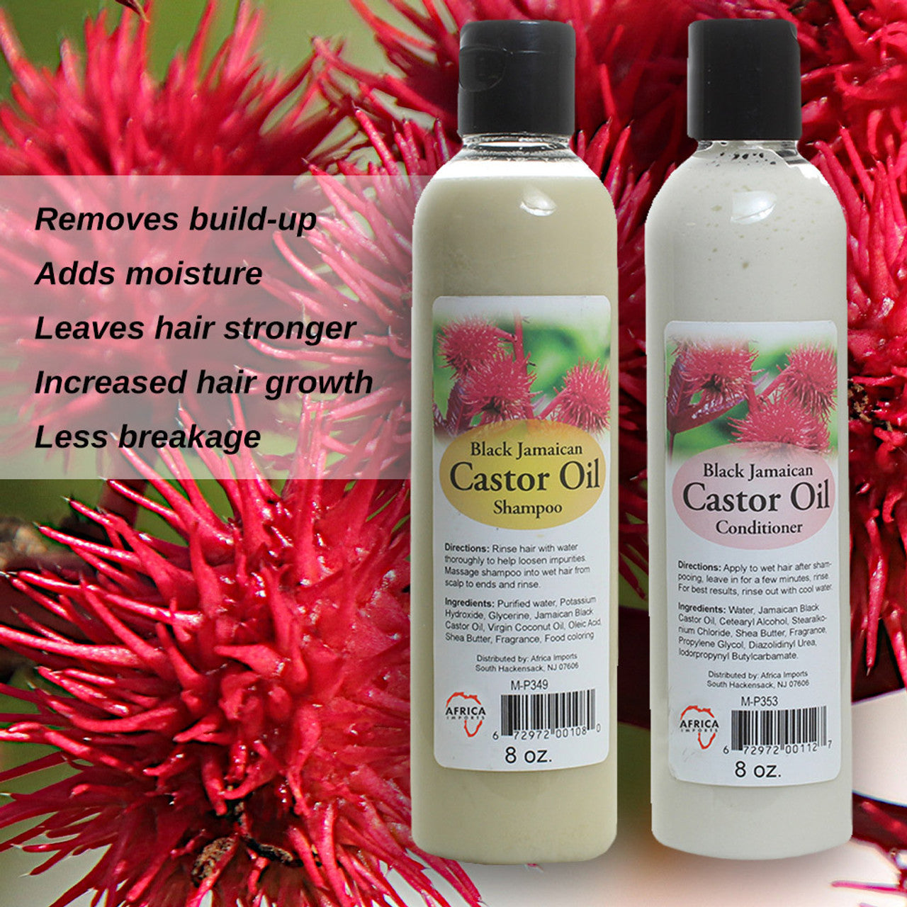 Black Jamaican Castor Shampoo & Conditioner Set