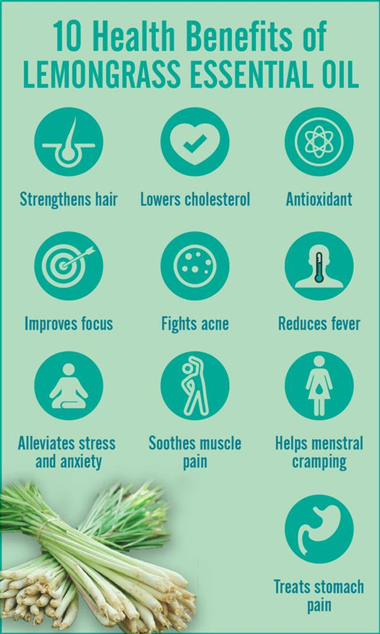 Lemongrass Essential Oil - 1/3 oz